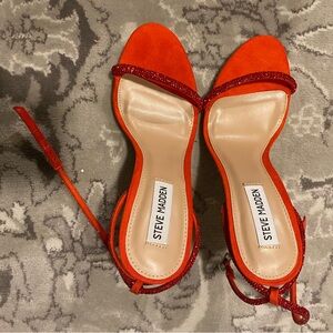 Steve Madden Women's Orange and Red Heels
